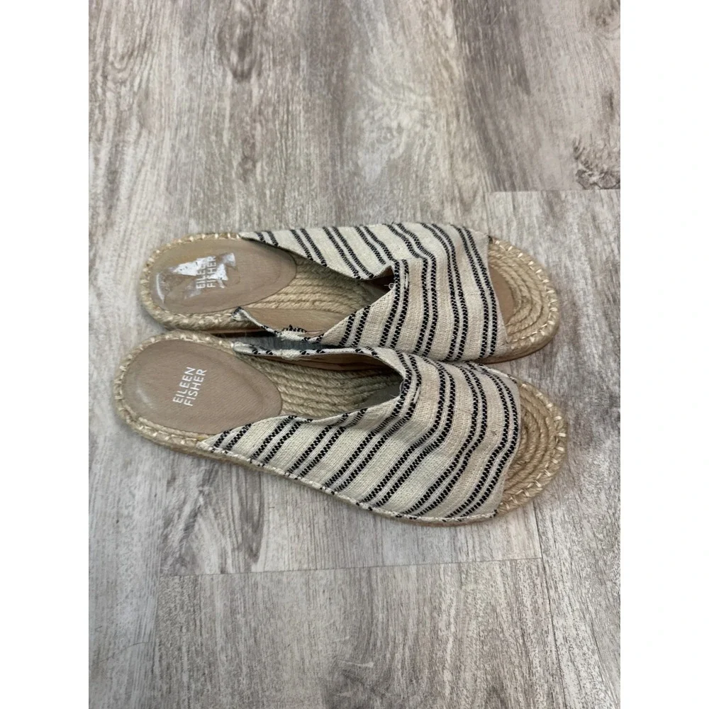 Eileen Fisher Milly Canvas Espadrille Sandal Size‎ 11